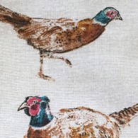 Pheasants Aga Cover - detail 1